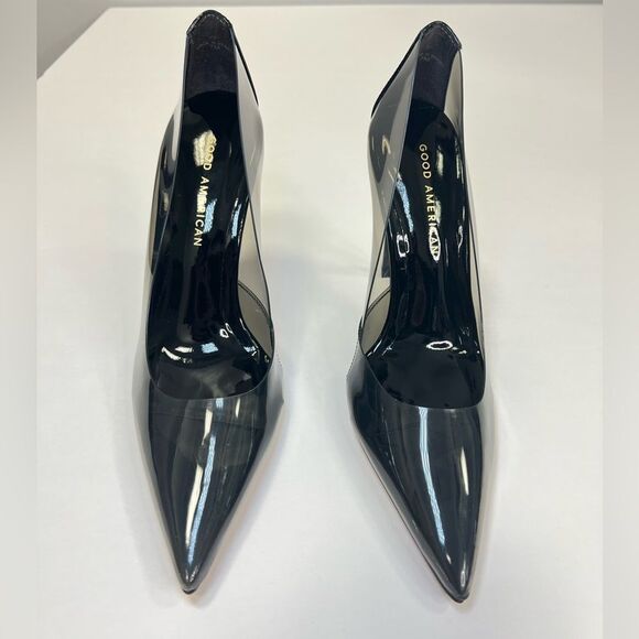 Good American Women’s Light Smoke Cinder-f*cking-rella Pump Size 7 - Picture 3 of 7